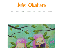 Tablet Screenshot of julieokahara.com